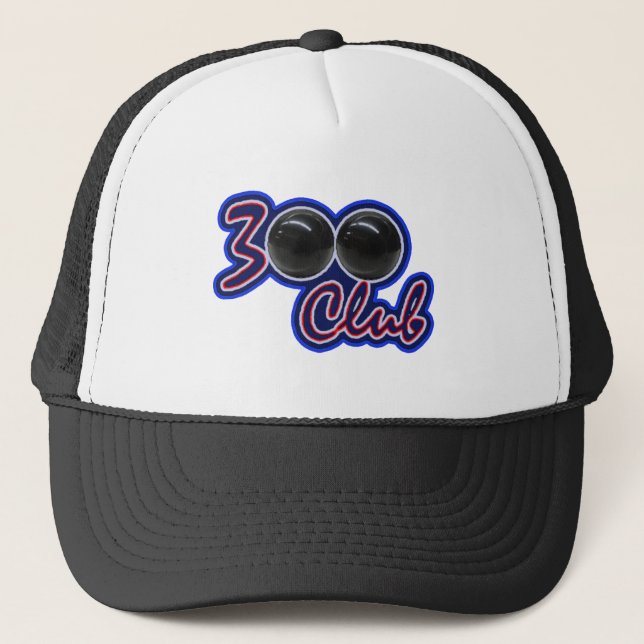 GORRA DE CAMIONERO 300 CLUB - JUEGO PERFECTO EN BOWLING (AZUL) (Anverso)