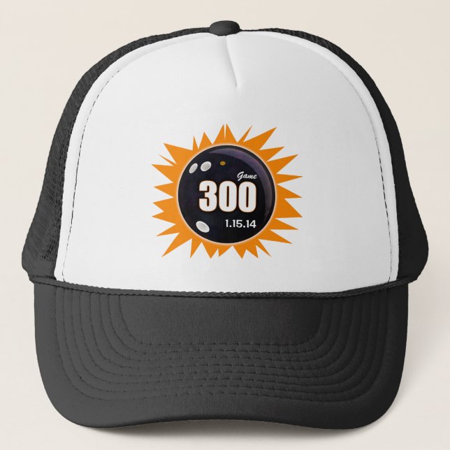 Gorra De Camionero 300 Naranja de juegos y negro (Anverso)