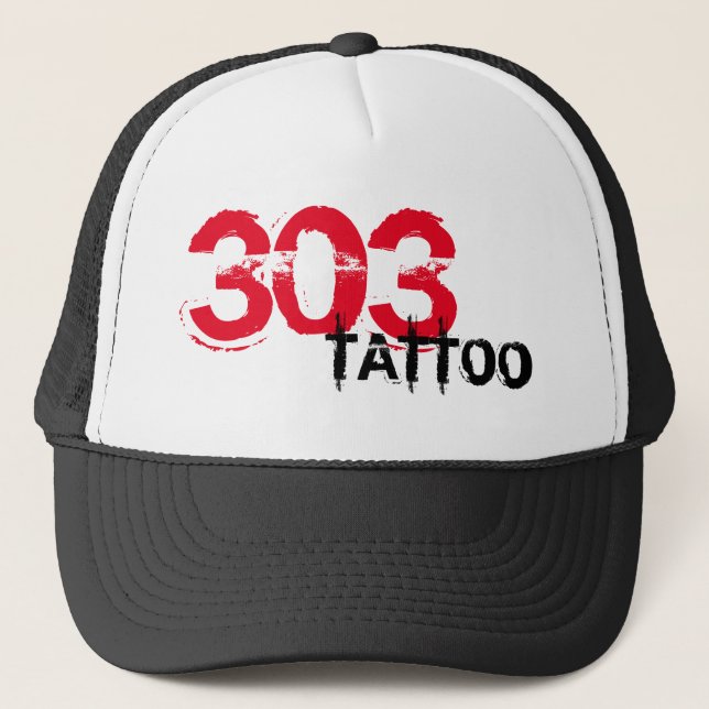 GORRA DE CAMIONERO 303TATTOO TRUCKER HAT PARA TODOS (Anverso)