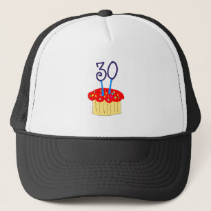 Gorra De Camionero 30.ª tarta de cumpleaños