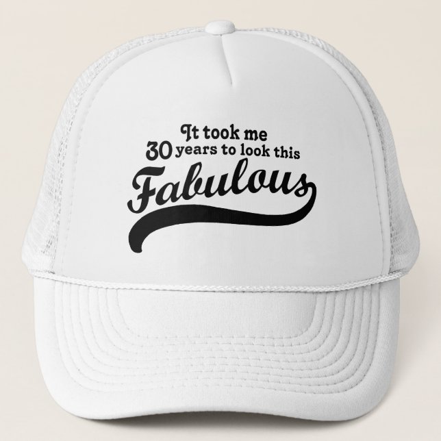 Gorra De Camionero 30 cumpleaños (Anverso)