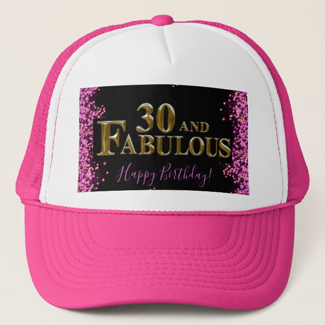 Gorra De Camionero 30 cumpleaños (Anverso)