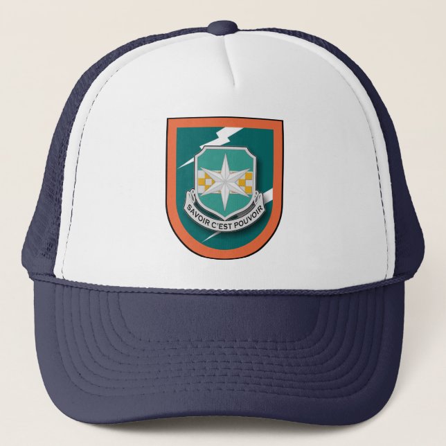 Gorra De Camionero 313o Flash del batallón de la inteligencia militar (Anverso)