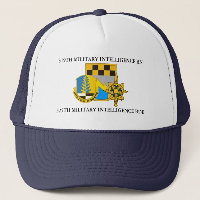 GORRA DE CAMIONERO 319º BATTALÓN DE INTELIGENCIA MILITAR 525º BDE (Anverso)