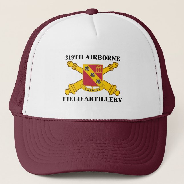 GORRA DE CAMIONERO 319TH ARTILLERÍA DE CAMPAÑA AEROTRANSPORTADA (Anverso)