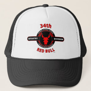 Gorra De Camionero 34to DIVISIÓN de INFANTERÍA" RED BULL "
