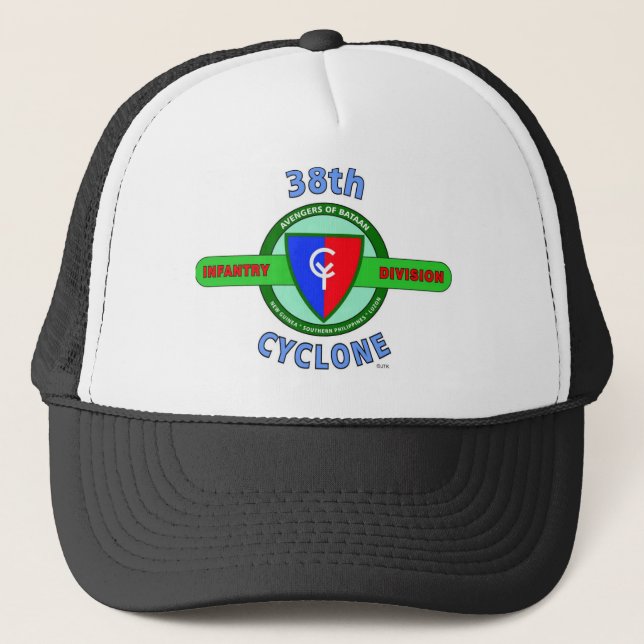 Gorra De Camionero 38.o DIVISIÓN de INFANTERÍA "CICLÓN " (Anverso)