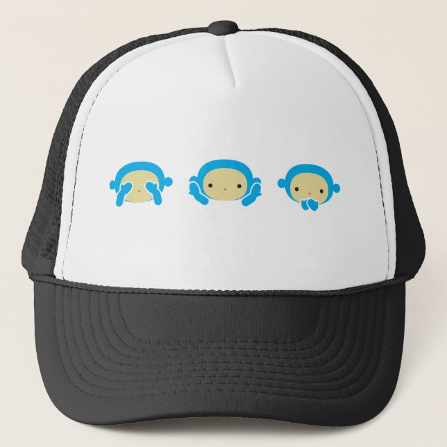 Gorra De Camionero 3 monos sabios (Anverso)
