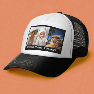 Gorra De Camionero 3 Plantilla de fotografía Texto mínimo moderno sob