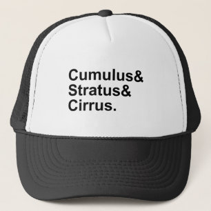 Gorra De Camionero 3 Tipos de Formación de Nubes Cúmulus Estrato Cirr