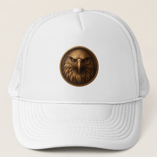 Gorra De Camionero 3D Royal Eagle Head Medallion Style Hat (Anverso)
