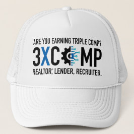 Gorra De Camionero 3XCOMP Trucker Hat - Blanco