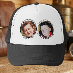 Gorra De Camionero 40º hito 'cualquier edad' foto 2 negro blanco