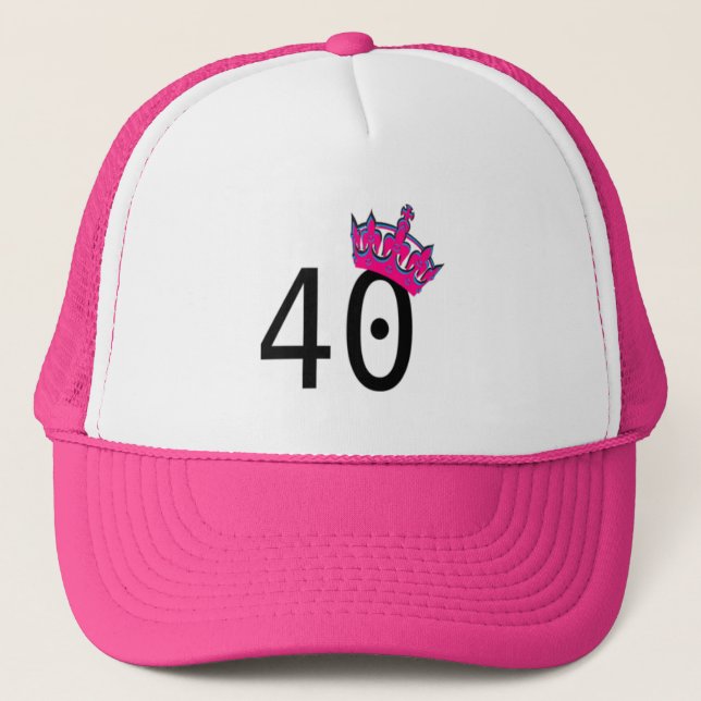 Gorra De Camionero 40.ª Princesa De Cumpleaños (Anverso)