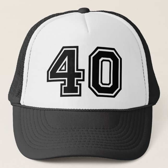 Gorra De Camionero 40.º Clásico de Cumpleaños (Anverso)