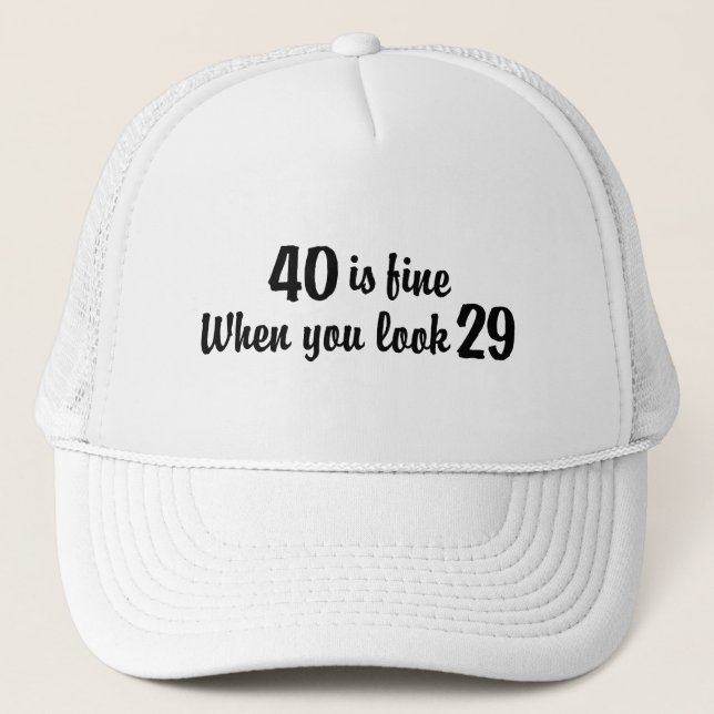 Gorra De Camionero 40.º cumpleaños (Anverso)