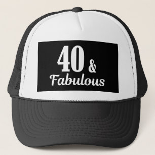 Gorra De Camionero 40.º cumpleaños 40 y fabuloso
