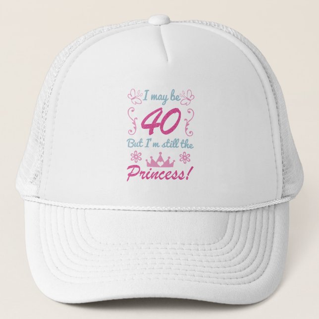Gorra De Camionero 40.º Cumpleaños De La Princesa (Anverso)