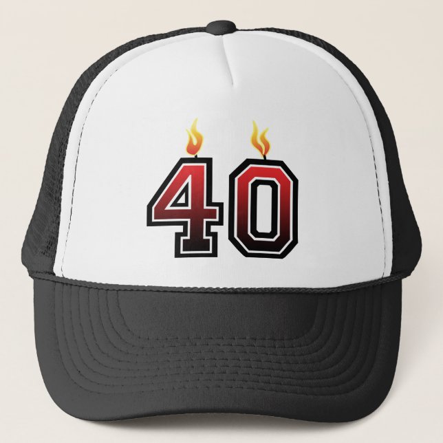 Gorra De Camionero 40.º Fiesta de cumpleaños (Anverso)