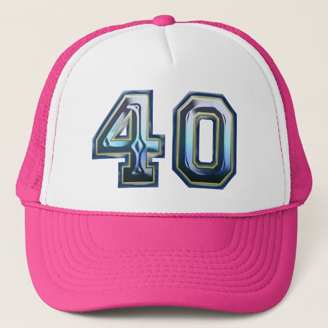 Gorra De Camionero 40.º Fiesta de cumpleaños (Anverso)
