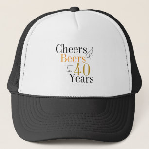 Gorra De Camionero 40.º Fiesta de cumpleaños Saluda a la Cerveza Míni