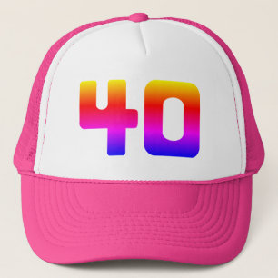 Gorra De Camionero 40.º Fiesta del Orgullo de Cumpleaños