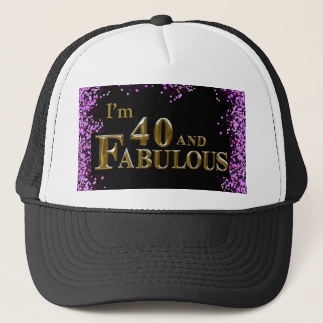 Gorra De Camionero 40 cumpleaños  (Anverso)