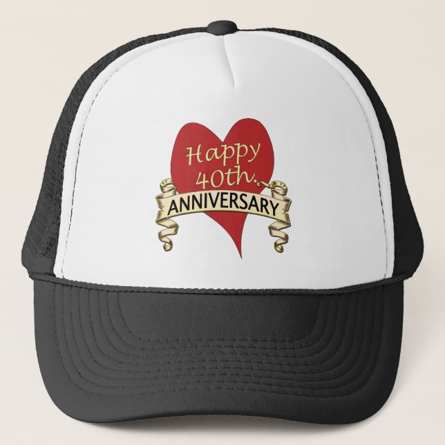 Gorra De Camionero 40.o. Aniversario (Anverso)