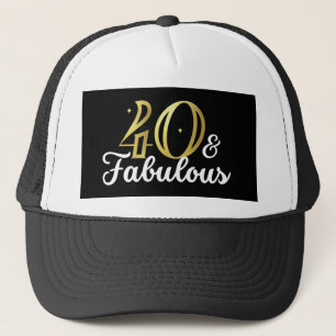 Gorra De Camionero 40 Y Fabuloso Cumpleaños 40