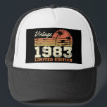 Gorra De Camionero 40th Birthday Retro Vintage 1983 Limited Edition<br><div class="desc">40th Birthday Retro Vintage 1983 Limited Edition</div>