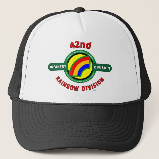 Gorra De Camionero 42.o DIVISIÓN de INFANTERÍA "ARCO IRIS " (Anverso)