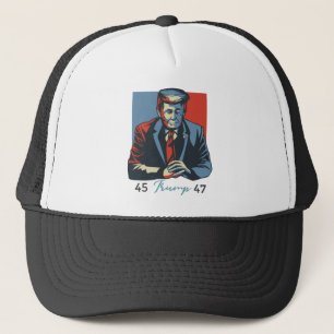Gorra De Camionero 45 47 Donald Trump Anguila presidente Retro 2024