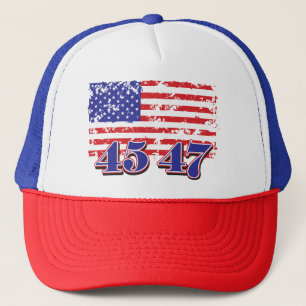 Gorra De Camionero 45-47 Presidente TRump