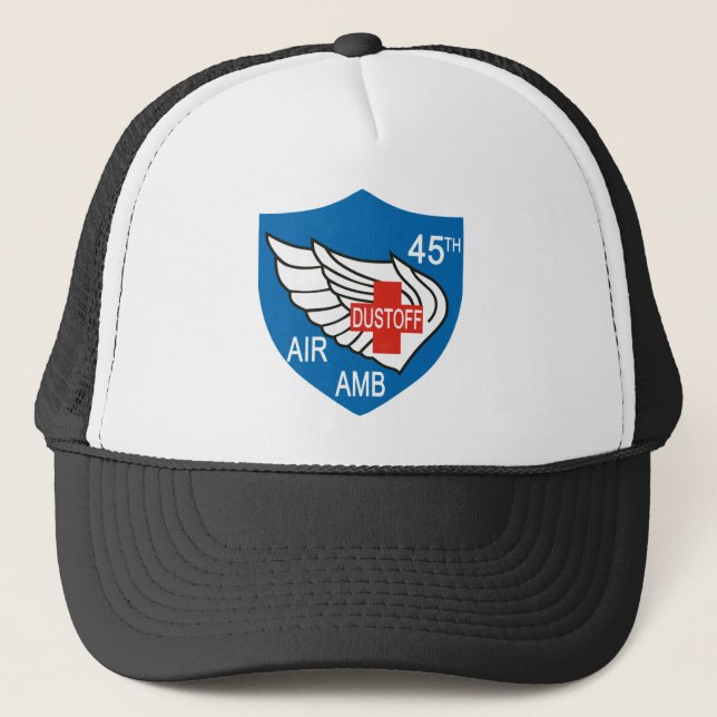 Gorra De Camionero 45.o Remiendo médico de Dustoff (Anverso)