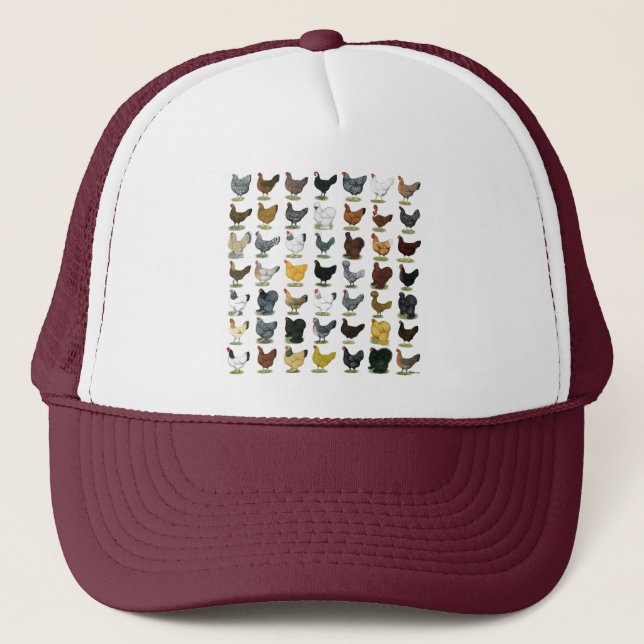 Gorra De Camionero 49 gallinas (Anverso)