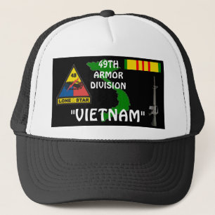 Gorra De Camionero 49.o Casquillos de la bola del veterano de Vietnam
