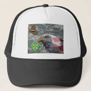 Gorra De Camionero 4.ª Infantería Div Iraq Combat Veteran