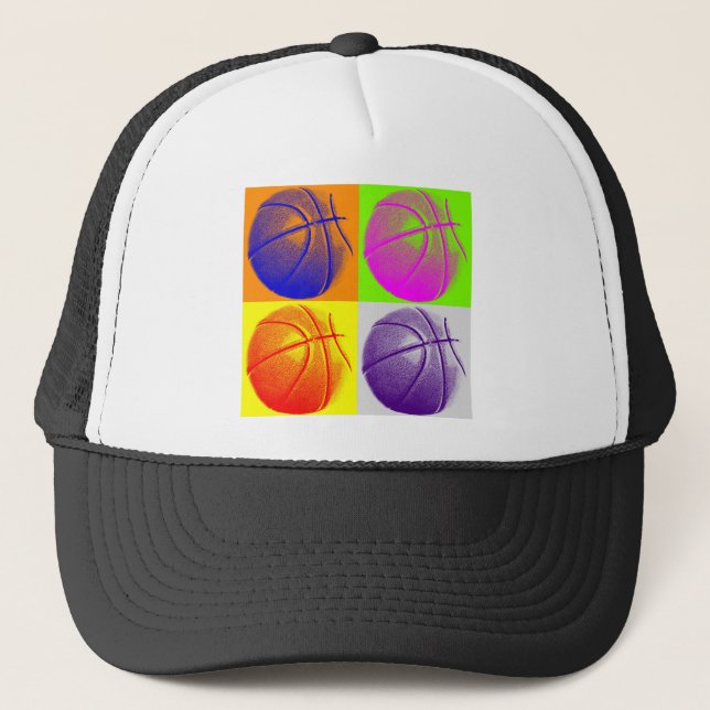 Gorra De Camionero 4 Colores Pop Art Basketball (Anverso)