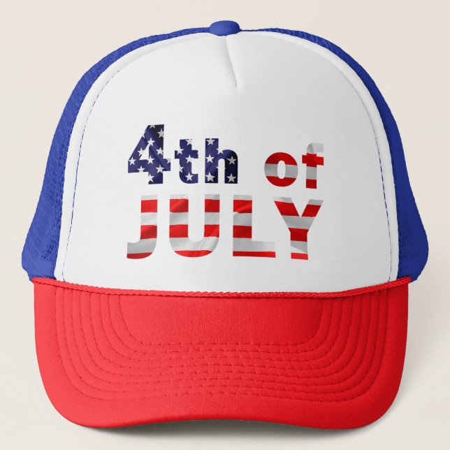 Gorra De Camionero 4 De Julio (Anverso)