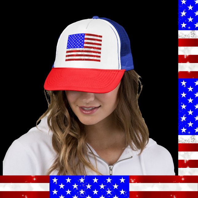Gorra De Camionero 4 de julio Celebración - Bandera de Estados Unidos (Subido por el creador)