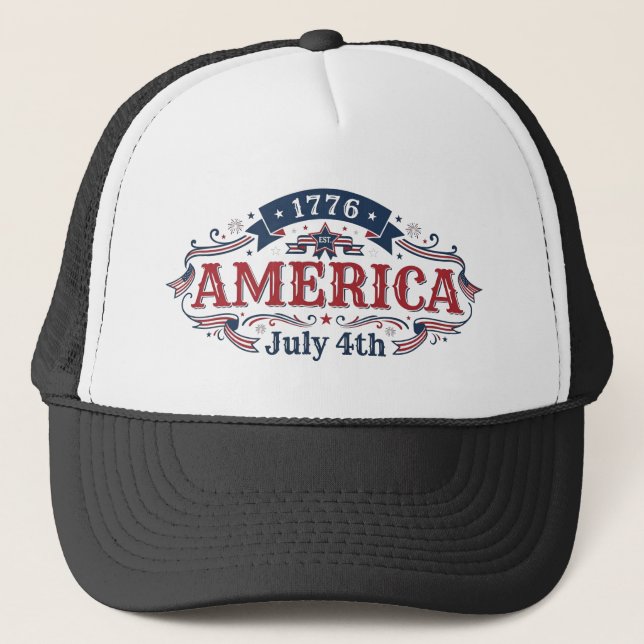 Gorra De Camionero 4 de julio de 1776  (Anverso)