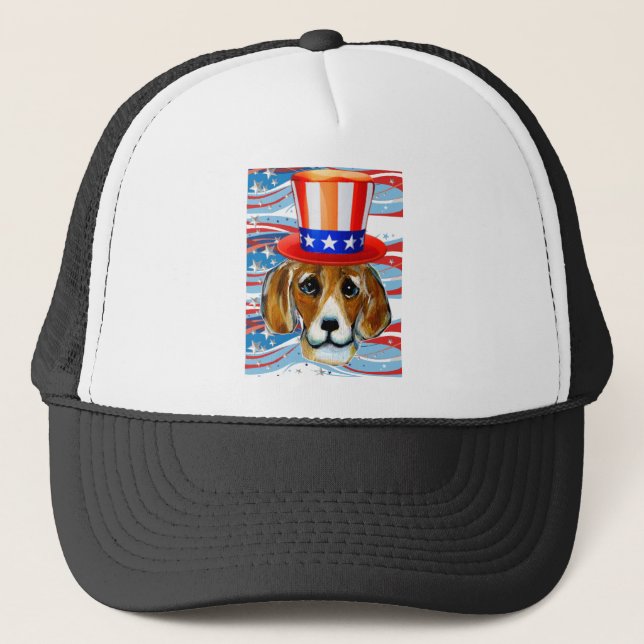 Gorra De Camionero 4 de julio de Beagle (Anverso)