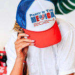 Gorra De Camionero 4 De Julio Día De La Independencia Estadounidense<br><div class="desc">Encienda la diversión en su Día de la Memoria con nuestro patriótico y festivo Gorra de corazón de la Bandera Americana. Está diseñado para crear el tono perfecto para un día de colores rojo blanco y azul integrado con el corazón de la bandera estadounidense. Puedes usarlo en un fiesta o...</div>