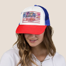 Gorra De Camionero 4 de julio Feliz cumpleaños América EE. UU. 250