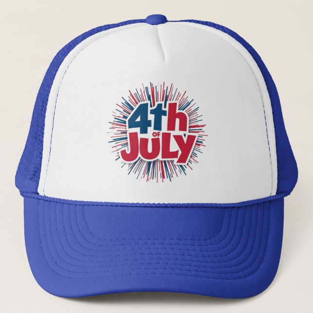 Gorra De Camionero 4 de julio Sublimación-98146 (Anverso)