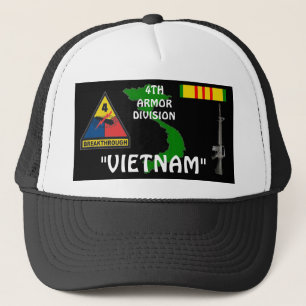 Gorra De Camionero 4to Casquillos de la bola del veterano de Vietnam