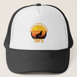 Gorra De Camionero 50.º cumpleaños 1975 Vintage