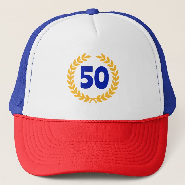 Gorra De Camionero 50.º cumpleaños personalizado (Anverso)