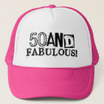 Gorra De Camionero 50 and fabulous Birthday hat | Vintage style<br><div class="desc">50 and fabulous birthday hat | Vintage style</div>