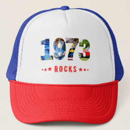 Gorra De Camionero 50° Aniversario de Rocks Vintage 1973